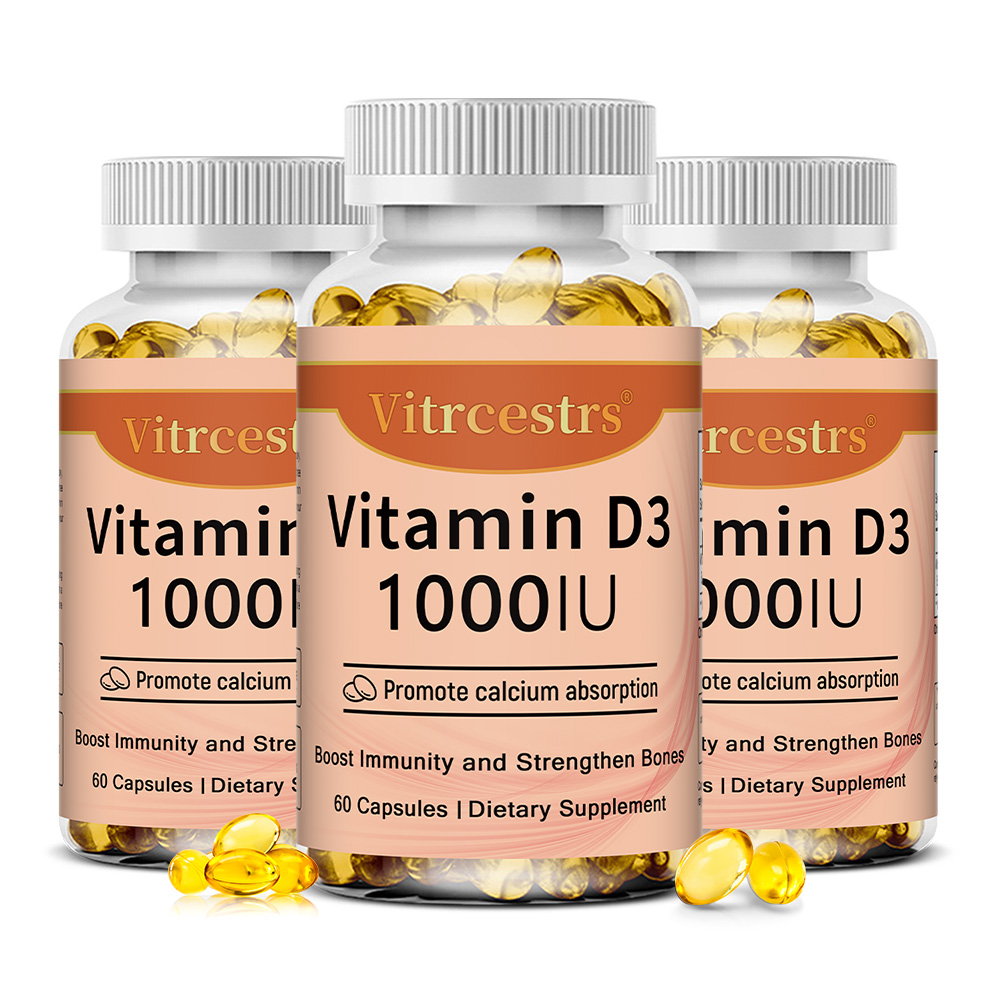 Health With Wellness - Vitamin D3 1000 IU Capsules, Supports