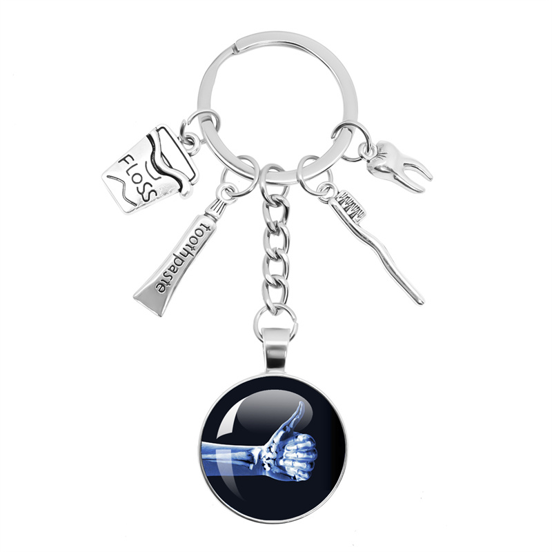 Xbody Health & Wellness Functional Integrative Medicine Office & Medical Spa - X-ray Film Keychain Human Body Image