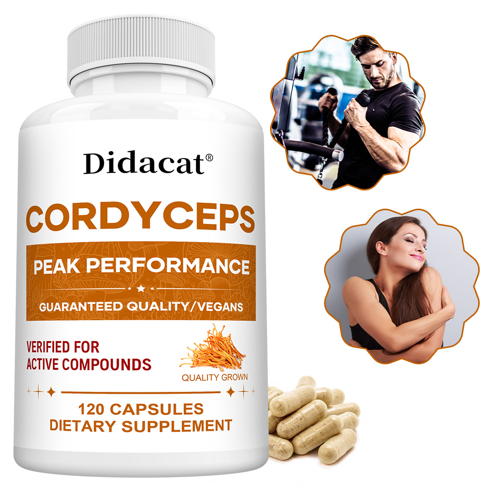Health With Wellness - Cordyceps Mushroom Capsules 1000mg, Natural Wellness