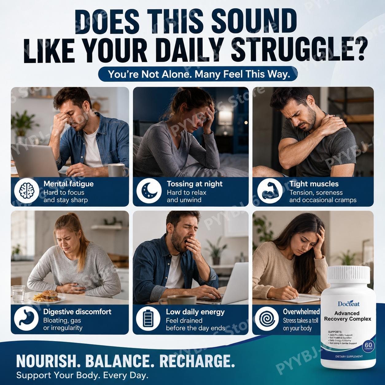 Advanced Recovery Complex 60 C - Health With Wellness review and price