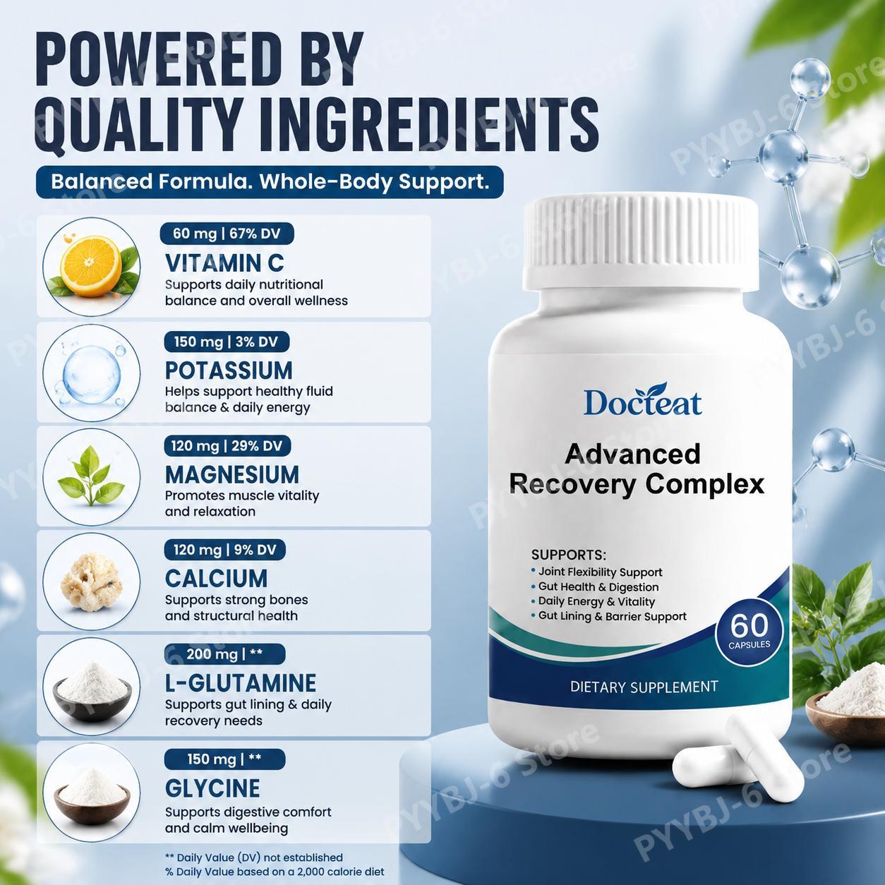 Advanced Recovery Complex 60 C - Health With Wellness review and price
