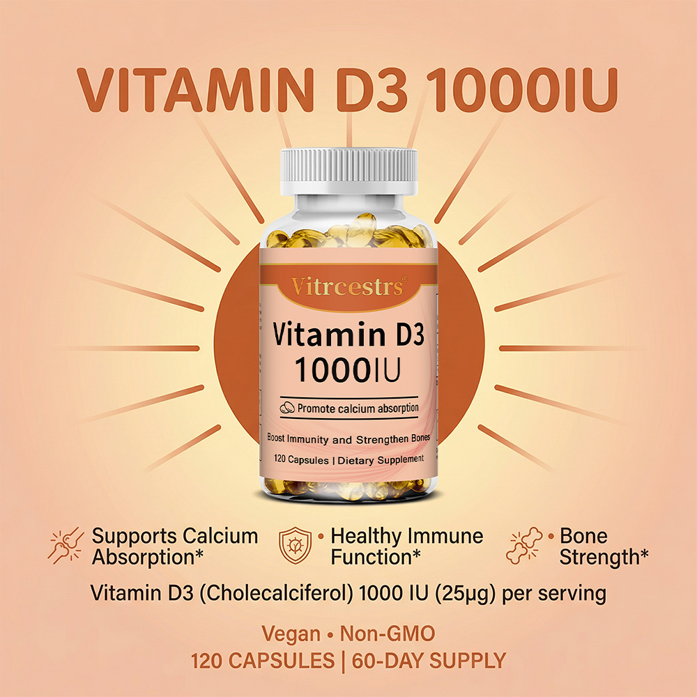 Vitamin D3 1000 IU Capsules, S - Health With Wellness review and price