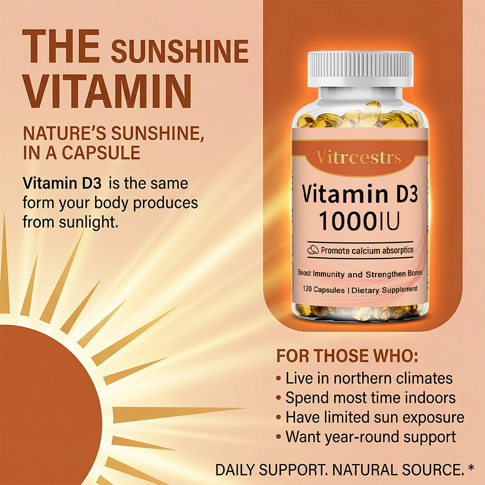 Vitamin D3 1000 IU Capsules, S - Health With Wellness review and price