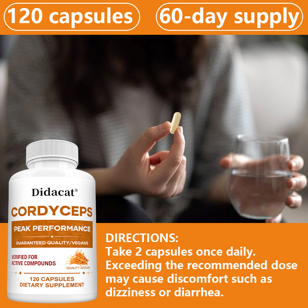 Cordyceps Mushroom Capsules 10 - Health With Wellness review and price